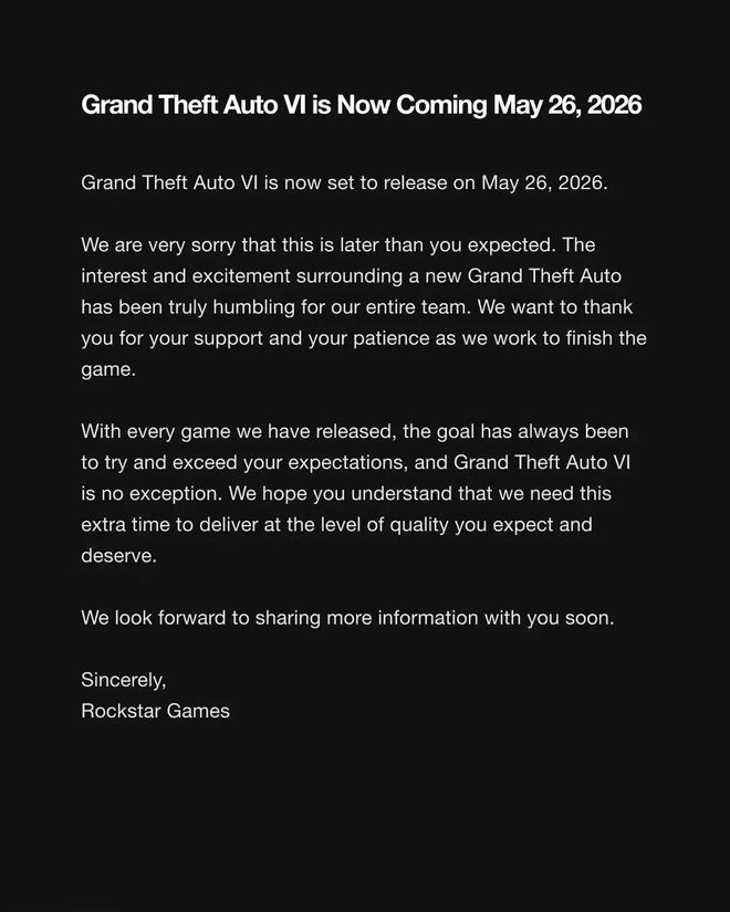 发布GTA6延期微软Xbox涨价：这就是今天的其他大新闻！尊龙凯时app小米停止推送限制马力OTA华为鸿蒙PC版本月(图2)