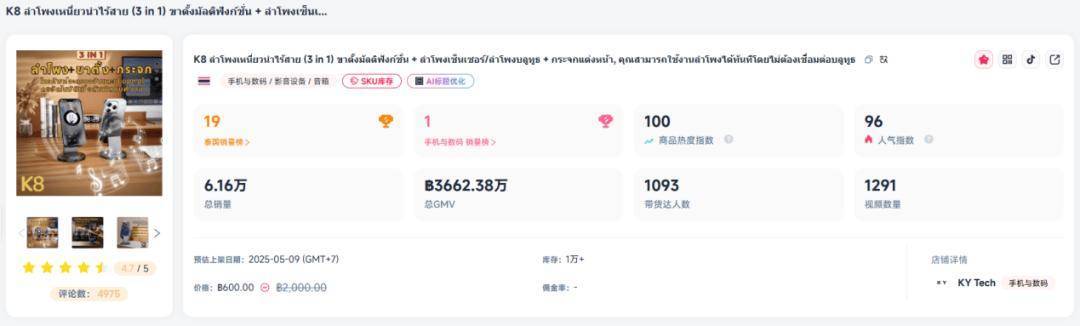：3合1多功能手机支架7天狂揽2万单尊龙凯时app网站TikTok爆款